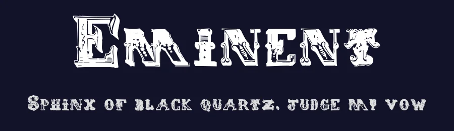 Eminent by Paul Sheetz — Decorative Font — thumbnail 2