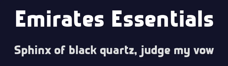 Emirates Essentials by Glyphminds Studios — Sans Serif Font — thumbnail 2