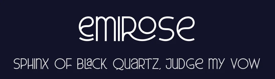 Emirose by Riyadh Rahman — Decorative Font — thumbnail 2