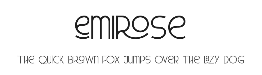 Emirose by Riyadh Rahman — Decorative Font