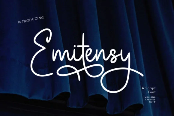 Emitensy Script Font by Maulana Creative — Script Handwritten Font
