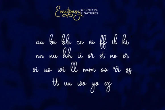 Emitensy Script Font by Maulana Creative — Script Handwritten Font — thumbnail 9