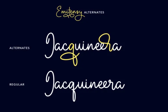 Emitensy Script Font by Maulana Creative — Script Handwritten Font — thumbnail 7