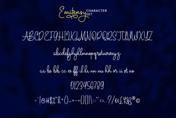 Emitensy Script Font by Maulana Creative — Script Handwritten Font — thumbnail 8