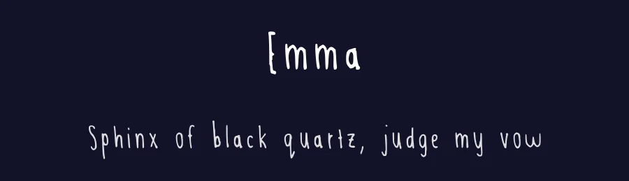 Emma by Emma Oosthuizen — Script Handwritten Font — thumbnail 2