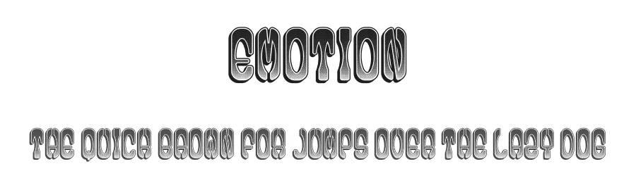 Emotion by Vladimir Nikolic — Decorative Font