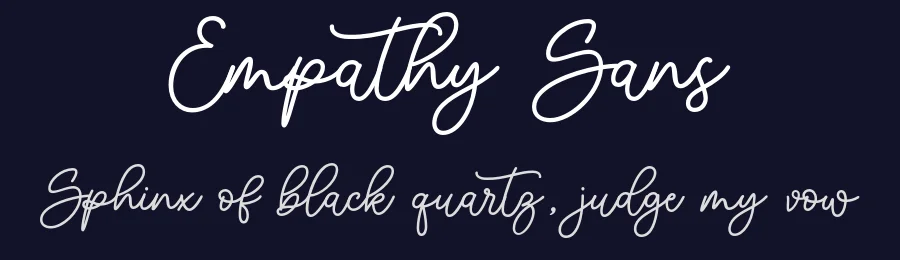 Empathy Sans by Ghuroba Studio — Script Handwritten Font — thumbnail 2