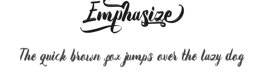 Emphasize