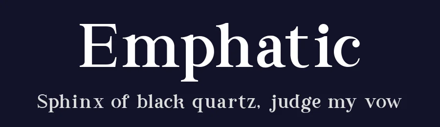 Emphatic by Faldy Kudo — Serif Font — thumbnail 2