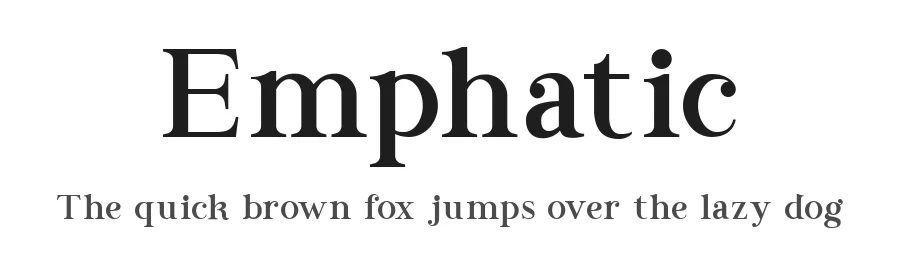 Emphatic