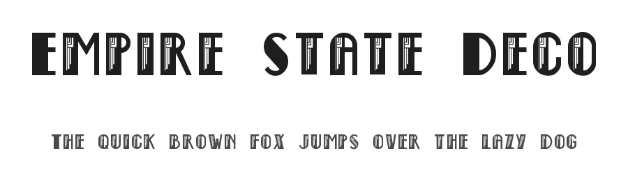 Empire State Deco by Steve Ferrera — Decorative Font