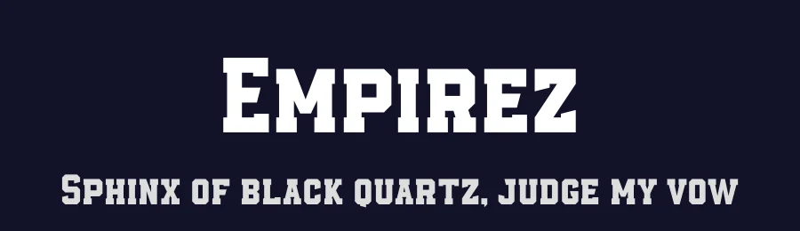 Empirez by Almarkhatype — Decorative Font — thumbnail 2
