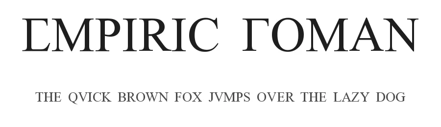 Empiric Roman by SDFonts — Decorative Font