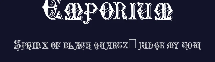 Emporium by Paul Lloyd — Decorative Font — thumbnail 2