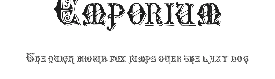 Emporium by Paul Lloyd β Decorative Font