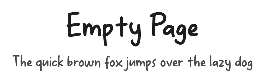 Empty Page