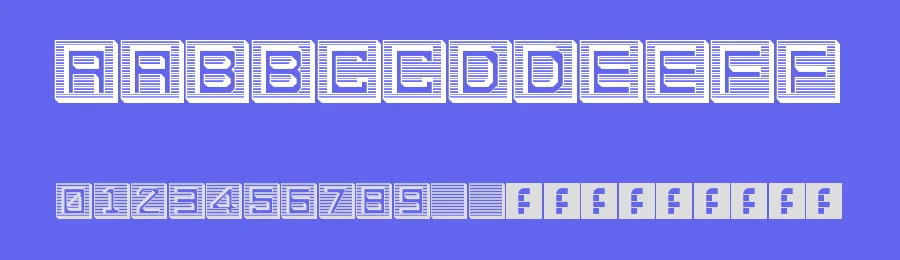 En Hollow Tiles by Naveen Chandru — Decorative Font — thumbnail 3
