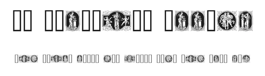 En Klassisk Maaned by Listemageren — Dingbats Font