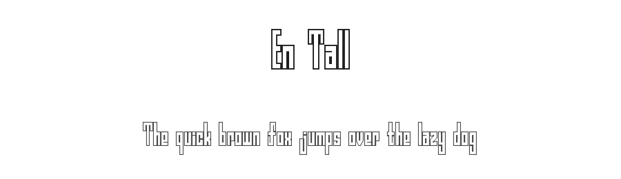 En Tall by Naveen Chandru β Display Font