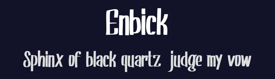 Enbick by Vunira Design — Script Handwritten Font — thumbnail 2