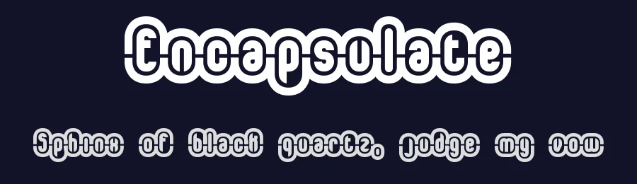 Encapsulate by Ænigma — Display Font — thumbnail 2