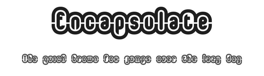 Encapsulate by Ænigma — Display Font