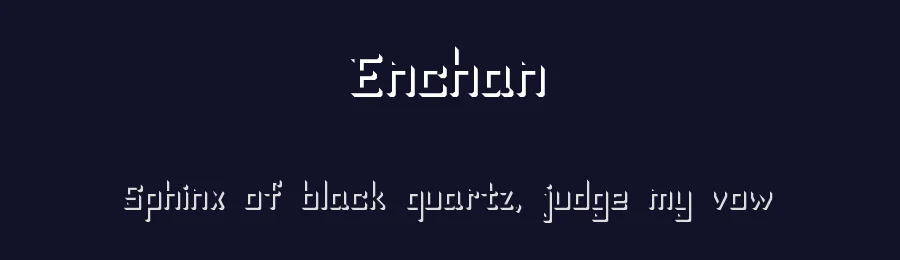 Enchan by Naveen Chandru — Decorative Font — thumbnail 2