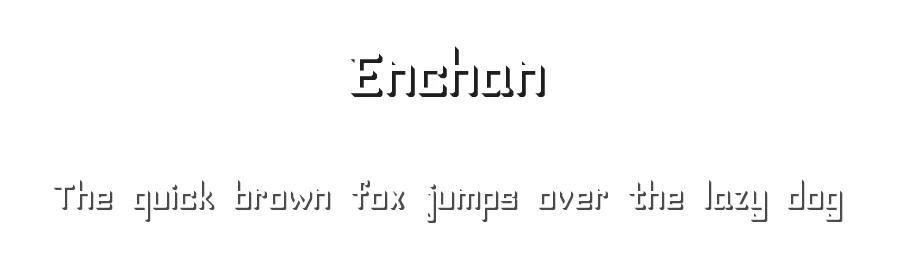 Enchan by Naveen Chandru — Decorative Font