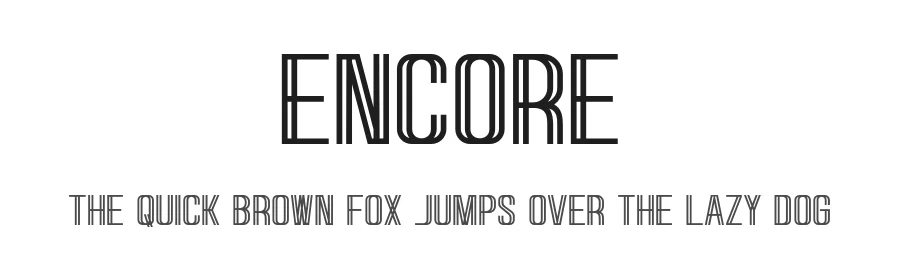Encore by KhurasanΒ β Sans Serif Font