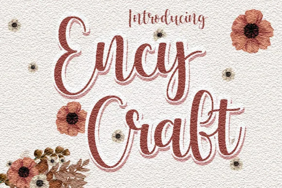 Ency Craft Font by fiqiart — Script Handwritten Font