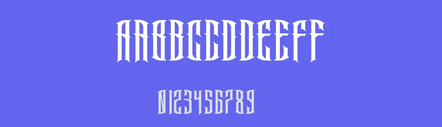 Endma by EkoZero7 — Blackletter Font — thumbnail 3