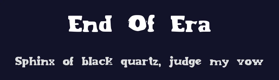 End Of Era by Leonard Posavec - LeoSupply.co — Decorative Font — thumbnail 2