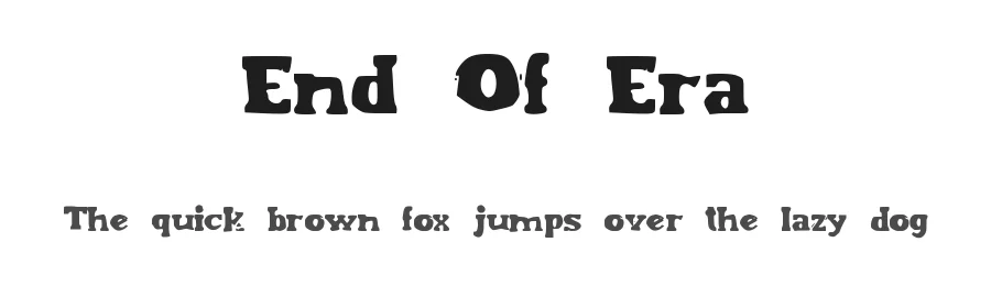 End Of Era by Leonard Posavec - LeoSupply.co — Decorative Font
