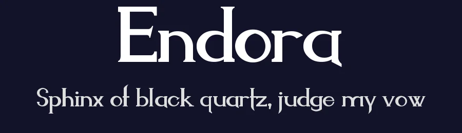 Endora by Matias Romero — Serif Font — thumbnail 2