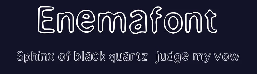 Enemafont by Ultraboy — Decorative Font — thumbnail 2