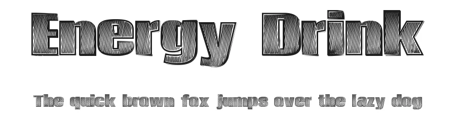 Energy Drink by Xerographer Fonts β Decorative Font