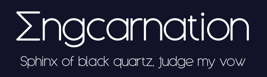 Engcarnation by Marsnev — Sans Serif Font — thumbnail 2