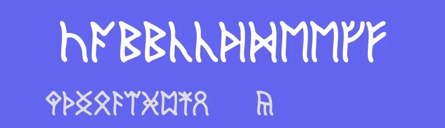 English Runic by Iiiiiiiii — Dingbats Font — thumbnail 3