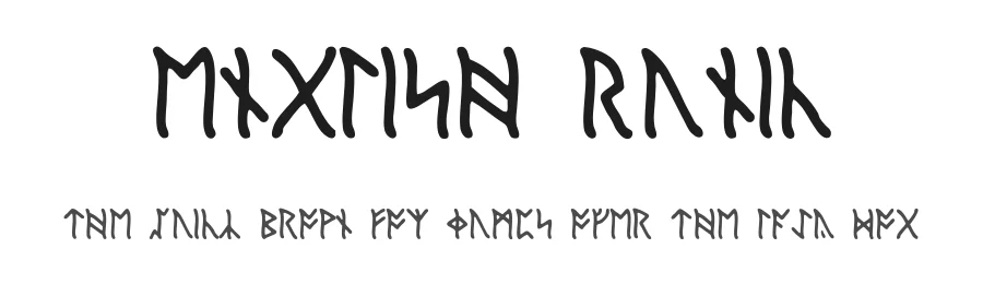English Runic by Iiiiiiiii — Dingbats Font