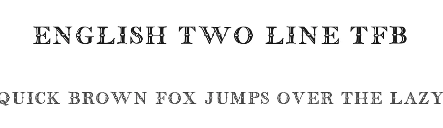 English Two Line TFB