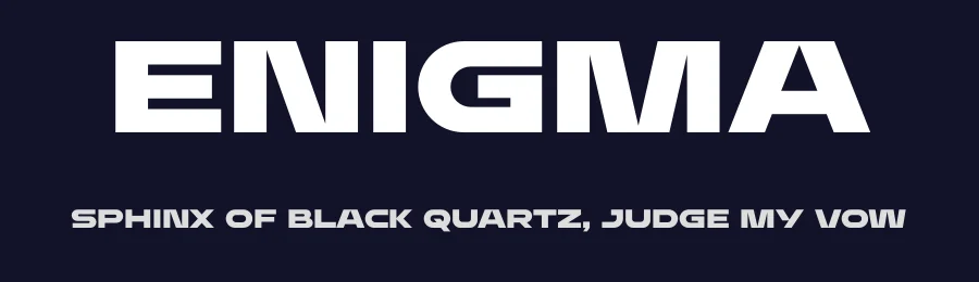 Enigma by Typologic — Sans Serif Font — thumbnail 2