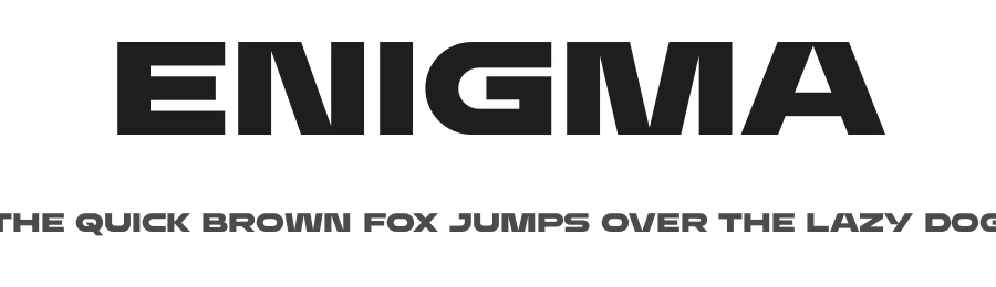 Enigma by Typologic — Sans Serif Font