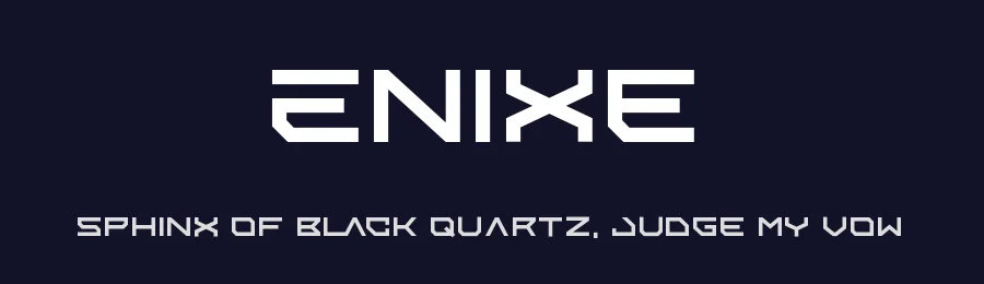 Enixe by Foyez Uddin — Display Font — thumbnail 2