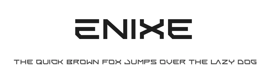 Enixe by Foyez Uddin β Display Font