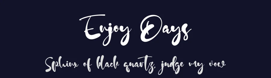 Enjoy Days by Staircase Studio — Script Handwritten Font — thumbnail 2