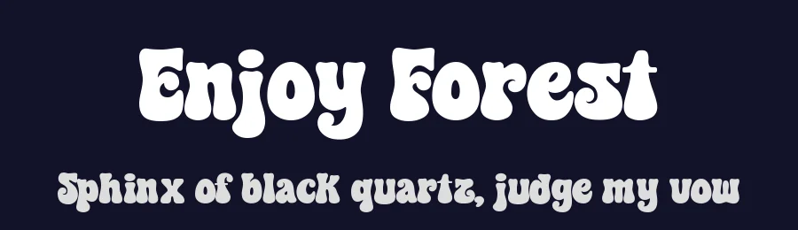 Enjoy Forest by HansCo — Decorative Font — thumbnail 2