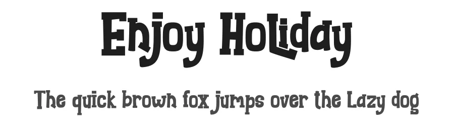 Enjoy Holiday by Nirmala Creative — Decorative Font
