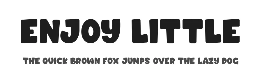 Enjoy Little by Kong Font β Decorative Font