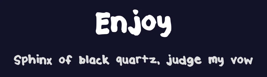 Enjoy by Sabrina — Script Handwritten Font — thumbnail 2