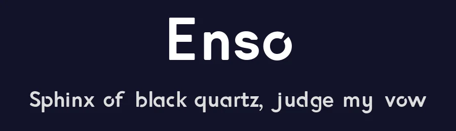Enso by Tom Tor — Sans Serif Font — thumbnail 2